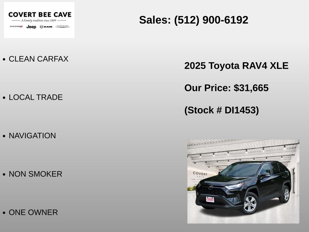 Used Car 2025 Toyota Rav4  Xle For Sale Under $35,000 In Austin, Texas