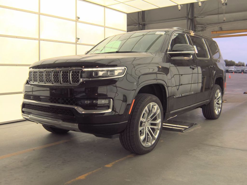 Diamond Black Crystal Pearlcoat 2023 Jeep Grand Wagoneer Series II 4WD SUV / Crossover Four-Wheel Drive 8-Speed Automatic