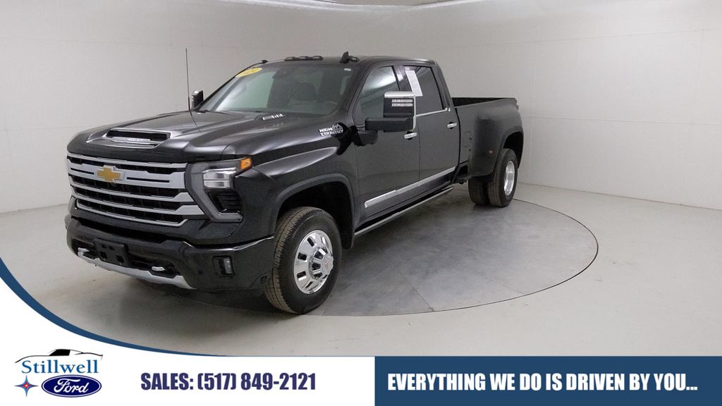 Black 2024 Chevrolet Silverado 3500HD High Country Crew Cab 4WD Pickup Truck Four-Wheel Drive Automatic
