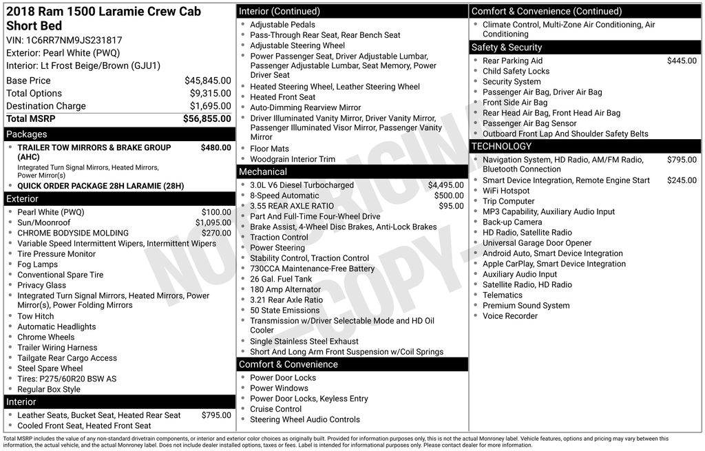 used 2018 Ram 1500 car