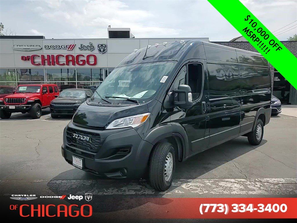 Black Clearcoat 2025 RAM ProMaster 2500 Tradesman 159 High Roof Cargo Van FWD Van Front-Wheel Drive 9-Speed Automatic