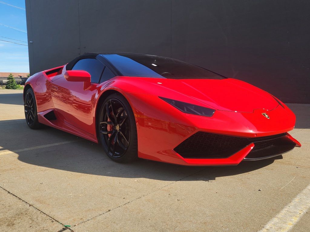 Red 2018 Lamborghini Huracan LP 610-4 Spyder Convertible AWD Convertible All-Wheel Drive 7-Speed Manual