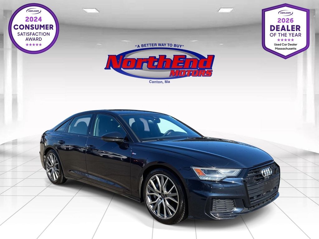 Firmament Blue Metallic 2023 Audi A6 quattro Prestige 55 TFSI Sedan All-Wheel Drive 7-Speed Automatic