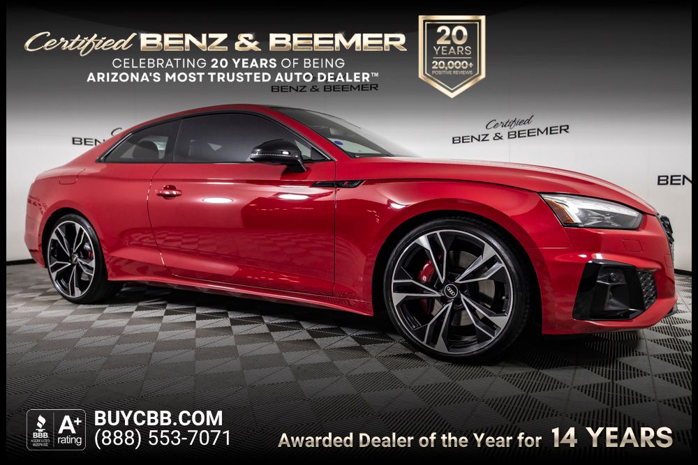 Red 2022 Audi S5 Coupe All-Wheel Drive 8-Speed Automatic