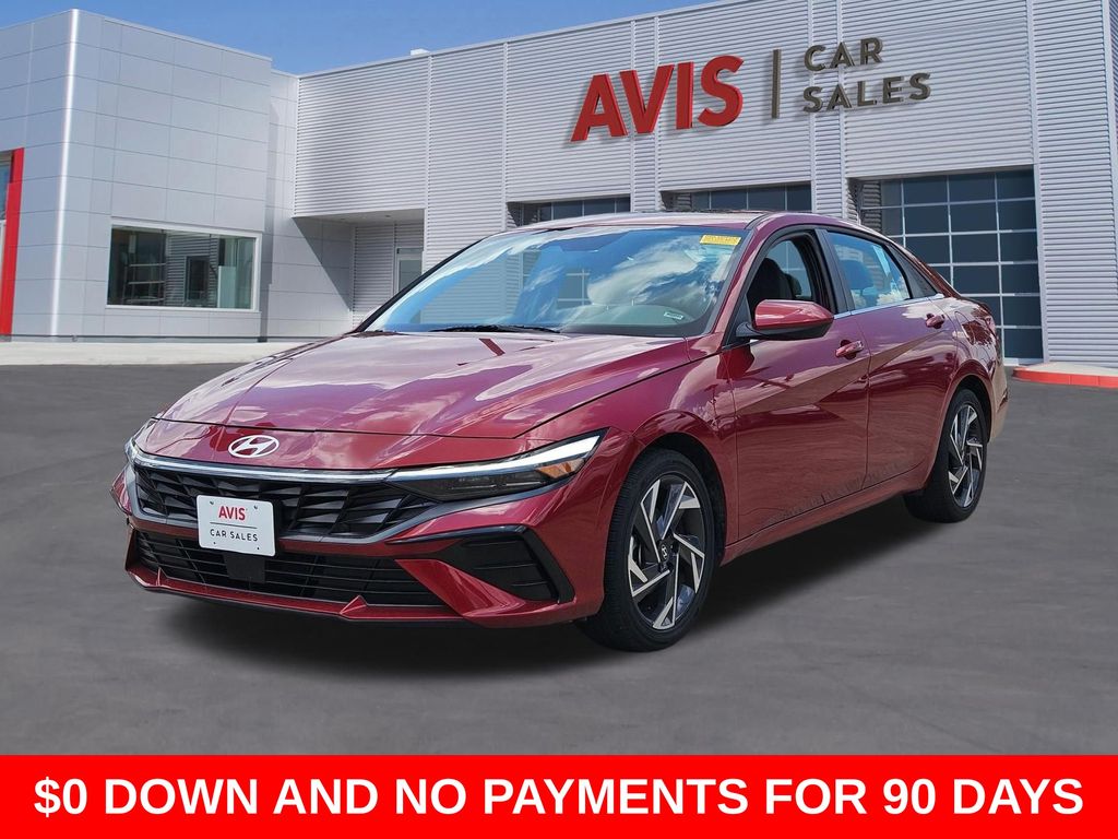 Ultimate Red 2025 Hyundai Elantra SEL Convenience FWD Sedan Front-Wheel Drive Continuously Variable Transmission
