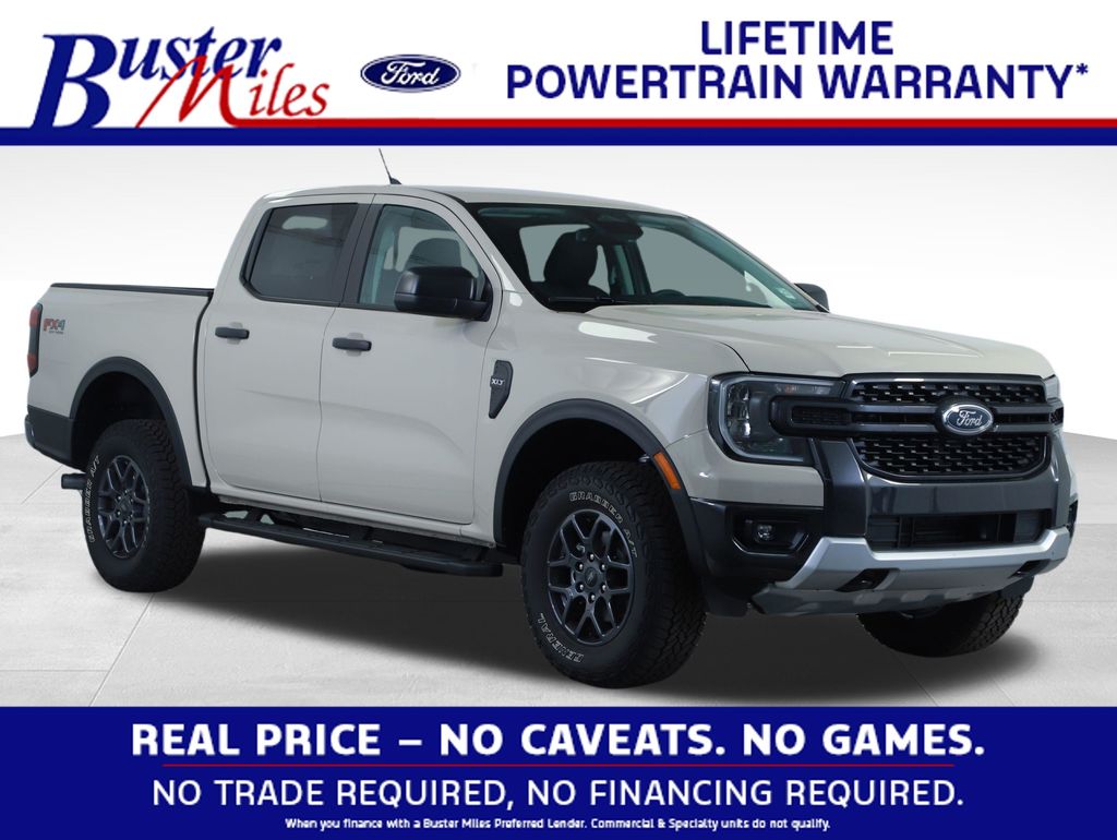 Desert Sand 2025 Ford Ranger XLT SuperCrew 4WD Pickup Truck Four-Wheel Drive Automatic