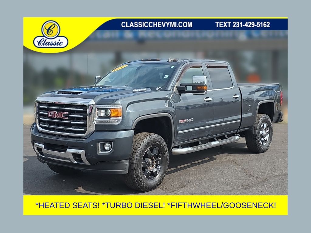 Gray 2017 GMC Sierra 2500HD Pickup Truck Four-Wheel Drive 6-Speed Automatic
