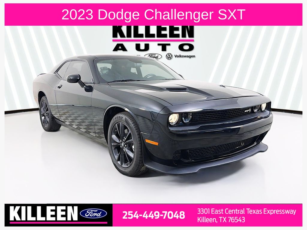 Pitch Black Clearcoat 2023 Dodge Challenger Coupe All-Wheel Drive 8-Speed Automatic