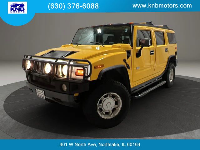 Yellow 2003 Hummer H2 Base SUV / Crossover Four-Wheel Drive 4-Speed Automatic Overdrive