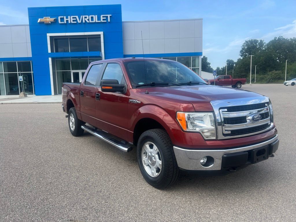 Red (Sunset Metallic) 2014 Ford F-150 Pickup Truck Four-Wheel Drive 6-Speed Automatic