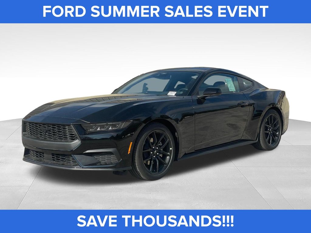 Shadow Black 2025 Ford Mustang Coupe Rear-Wheel Drive Automatic