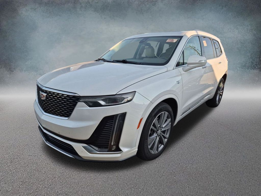 Crystal White Tricoat 2025 Cadillac XT6 SUV / Crossover Four-Wheel Drive 9-Speed Automatic