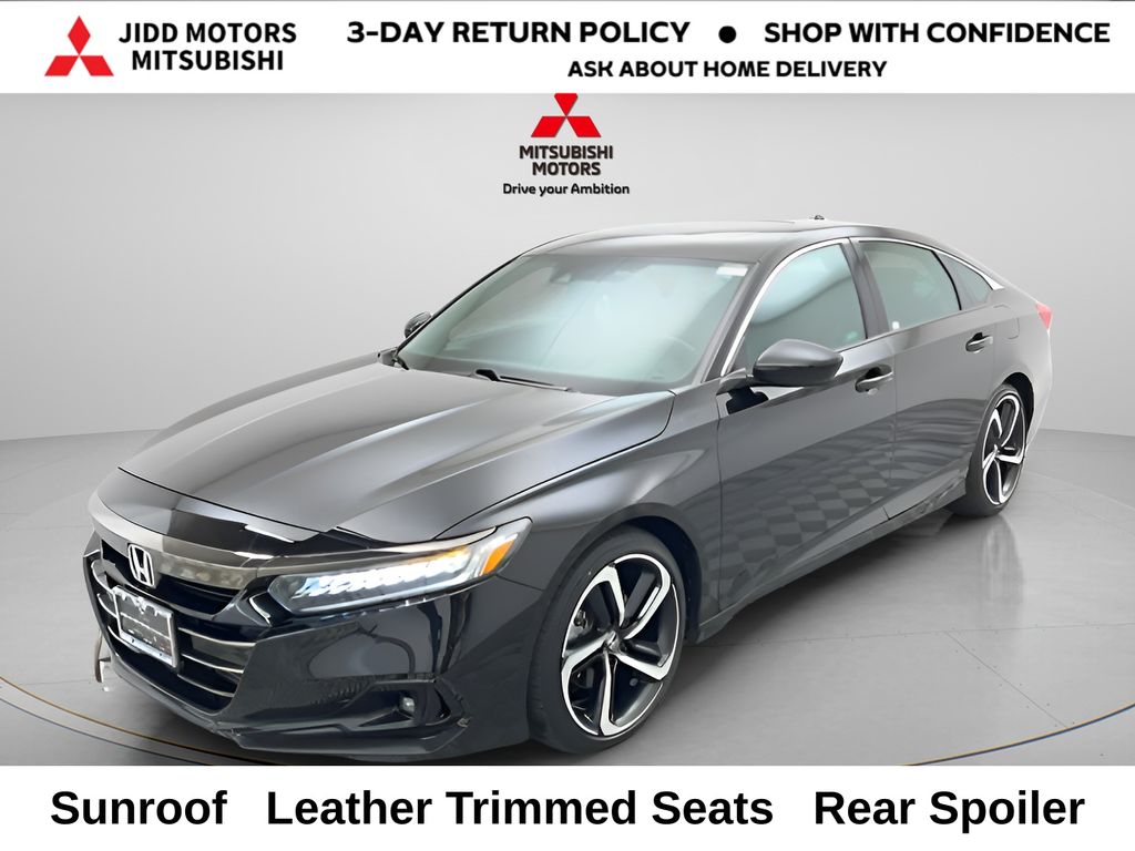 Black 2022 Honda Accord Sport FWD Sedan Front-Wheel Drive Automatic
