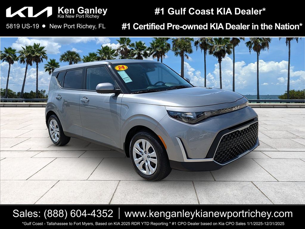 Steel Gray 2024 Kia Soul SUV / Crossover Front-Wheel Drive Continuously Variable Transmission