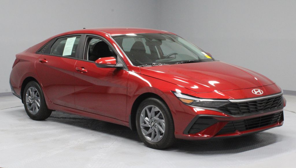 Ultimate Red 2024 Hyundai Elantra Sedan Front-Wheel Drive Continuously Variable Transmission