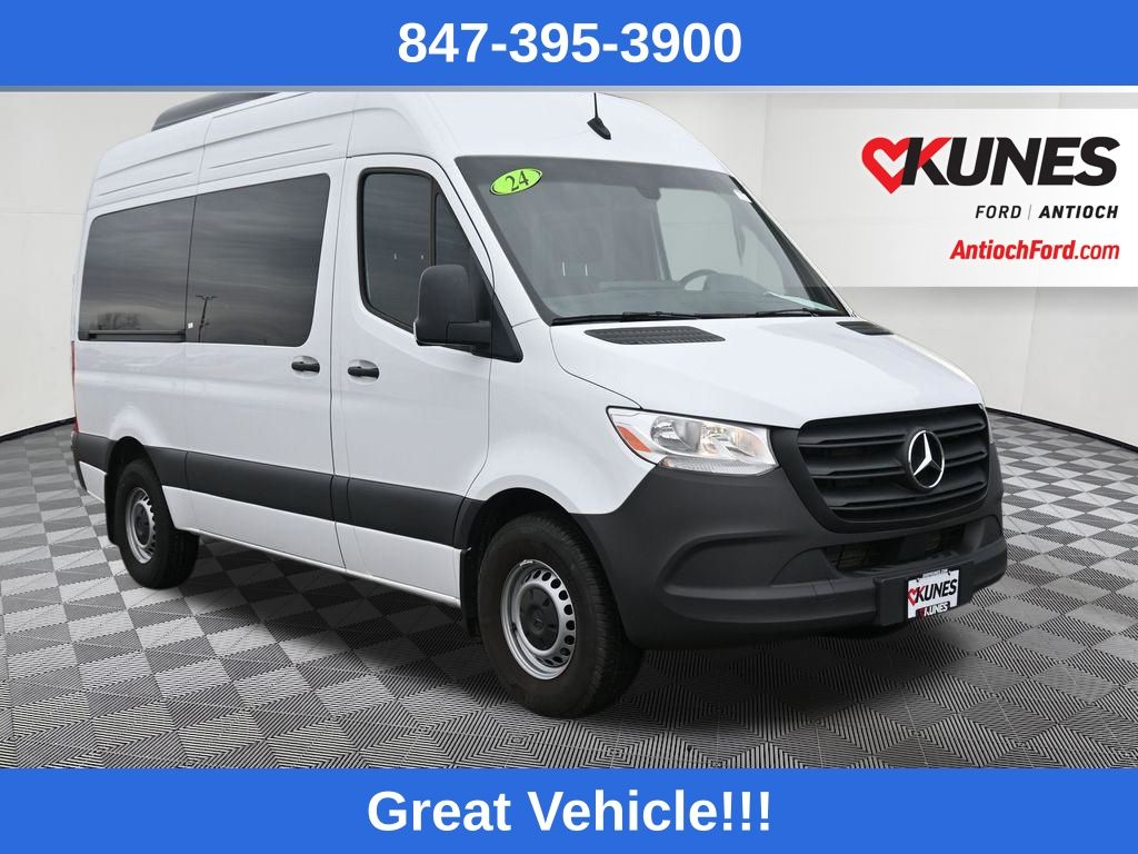 White 2024 Mercedes-Benz Sprinter Van Rear-Wheel Drive 9-Speed Automatic