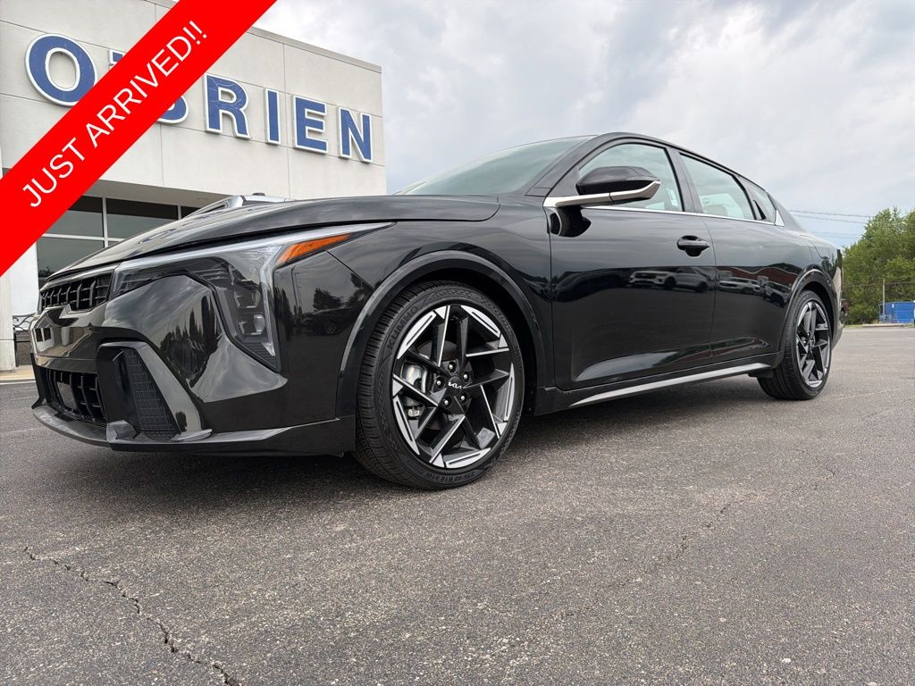 Aurora Black 2025 Kia K4 GT-Line FWD Sedan Front-Wheel Drive Continuously Variable Transmission