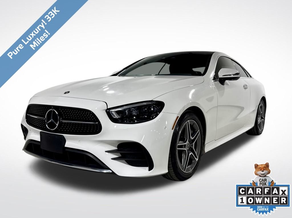 White 2022 Mercedes-Benz E-Class E 450 4MATIC Coupe AWD Coupe All-Wheel Drive 9-Speed Automatic