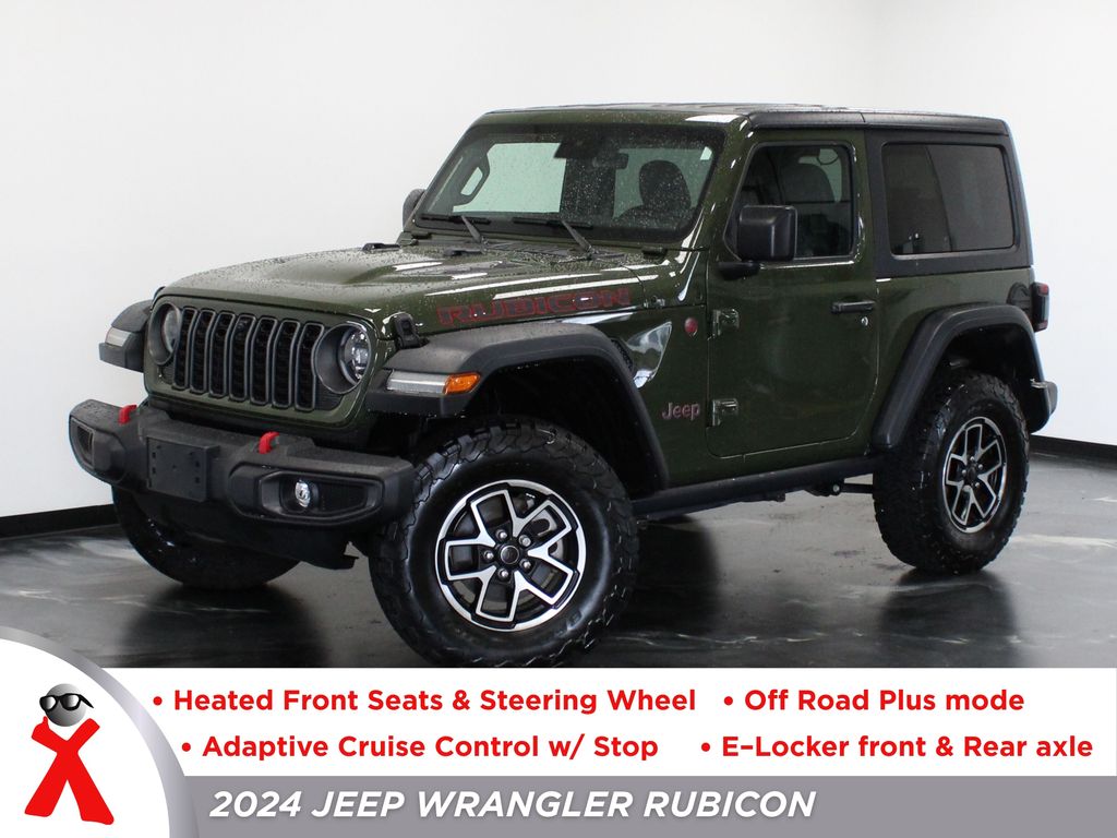 Sarge Green Clearcoat 2024 Jeep Wrangler SUV / Crossover Four-Wheel Drive 8-Speed Automatic