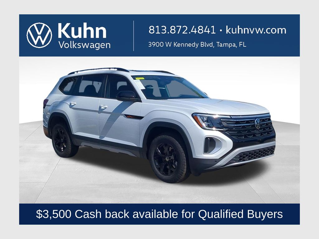 Opal White Pearl 2026 Volkswagen Atlas SUV / Crossover All-Wheel Drive 8-Speed Automatic