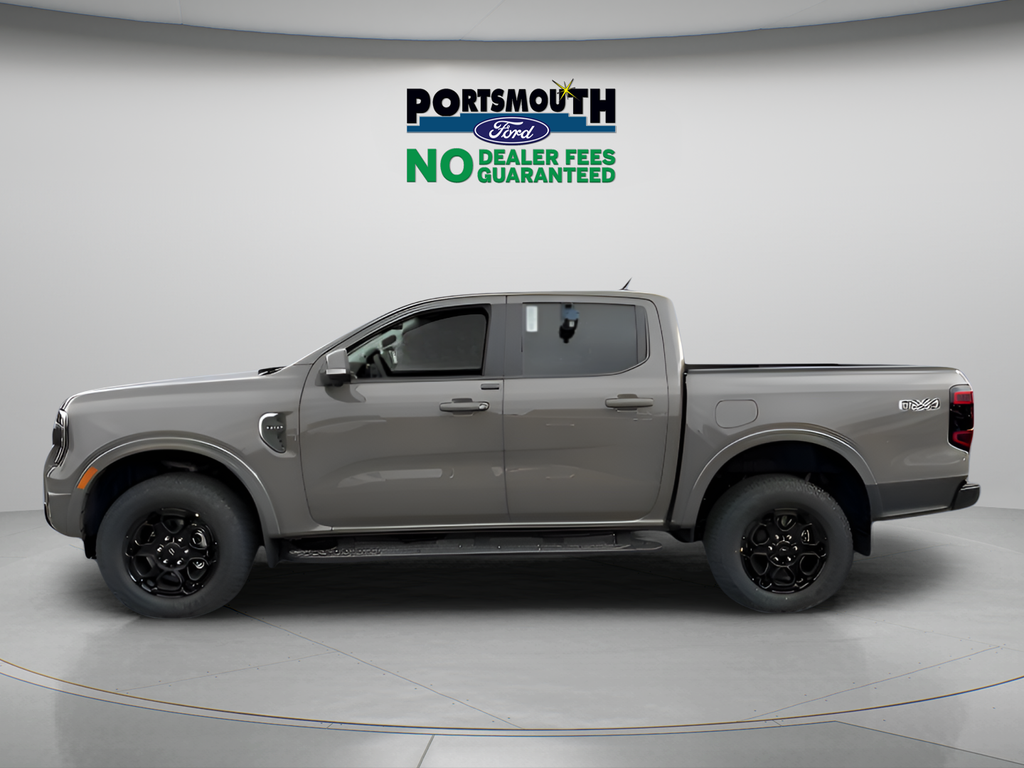 Gray 2025 Ford Ranger Lariat SuperCrew 4WD Pickup Truck Four-Wheel Drive Automatic