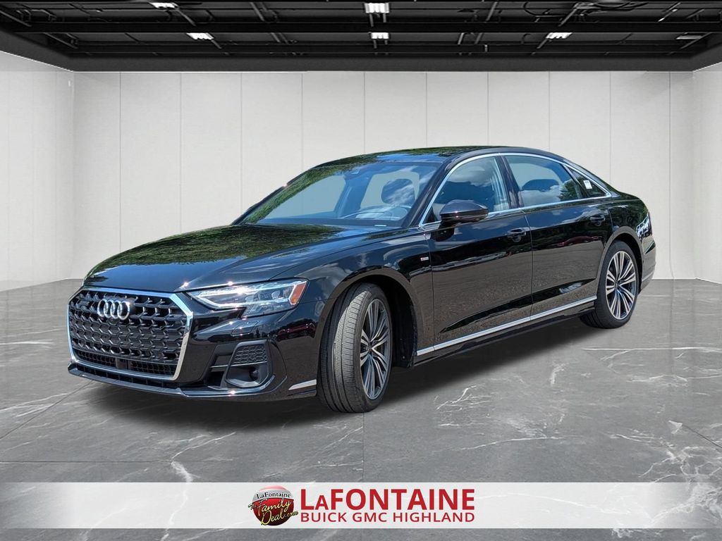 Mythos Black Metallic 2023 Audi A8 Sedan All-Wheel Drive 8-Speed Automatic
