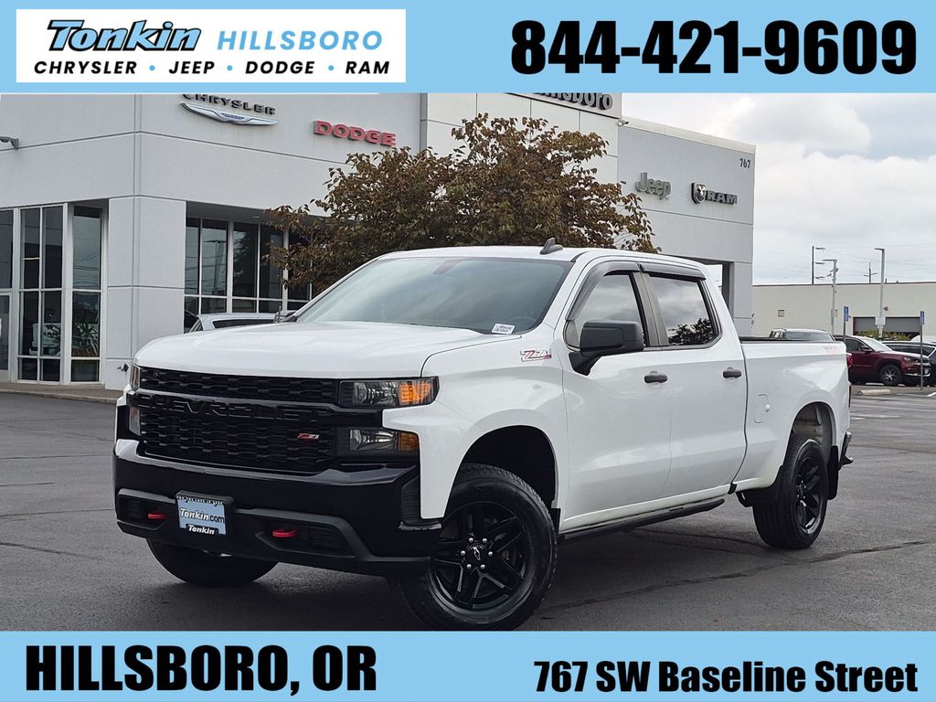 Summit White 2020 Chevrolet Silverado 1500 Pickup Truck Four-Wheel Drive 6-Speed Automatic Overdrive