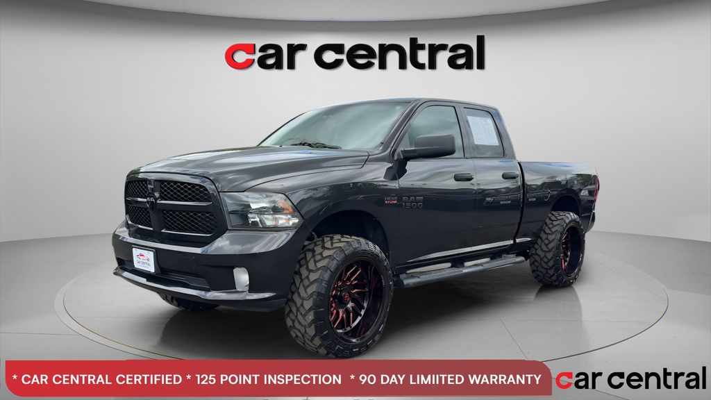 Brilliant Black Crystal Pearlcoat 2016 RAM 1500 Express Quad Cab 4WD Pickup Truck Four-Wheel Drive 8-Speed Automatic