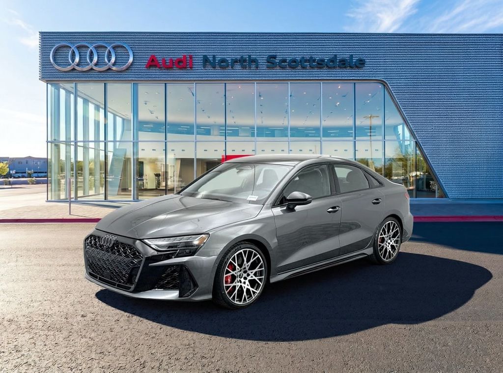 Daytona Gray Pearl Effect 2026 Audi RS 3 2.5T quattro Sedan All-Wheel Drive 7-Speed Automatic