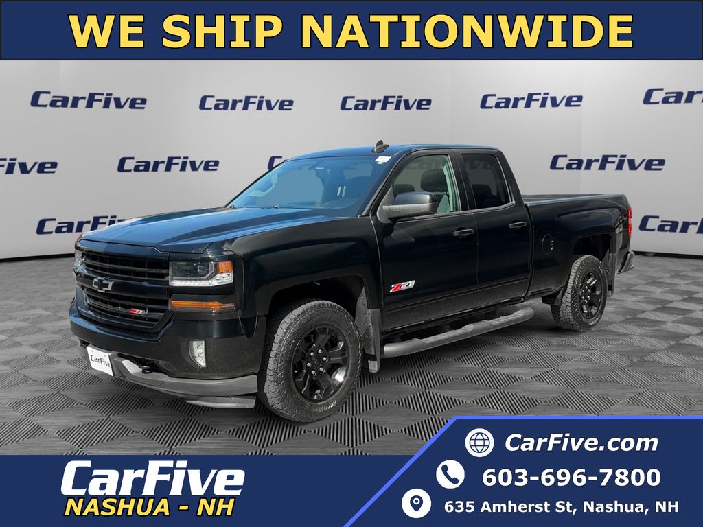Black 2019 Chevrolet Silverado 1500 LT Double Cab 4WD Pickup Truck Four-Wheel Drive 6-Speed Automatic Overdrive