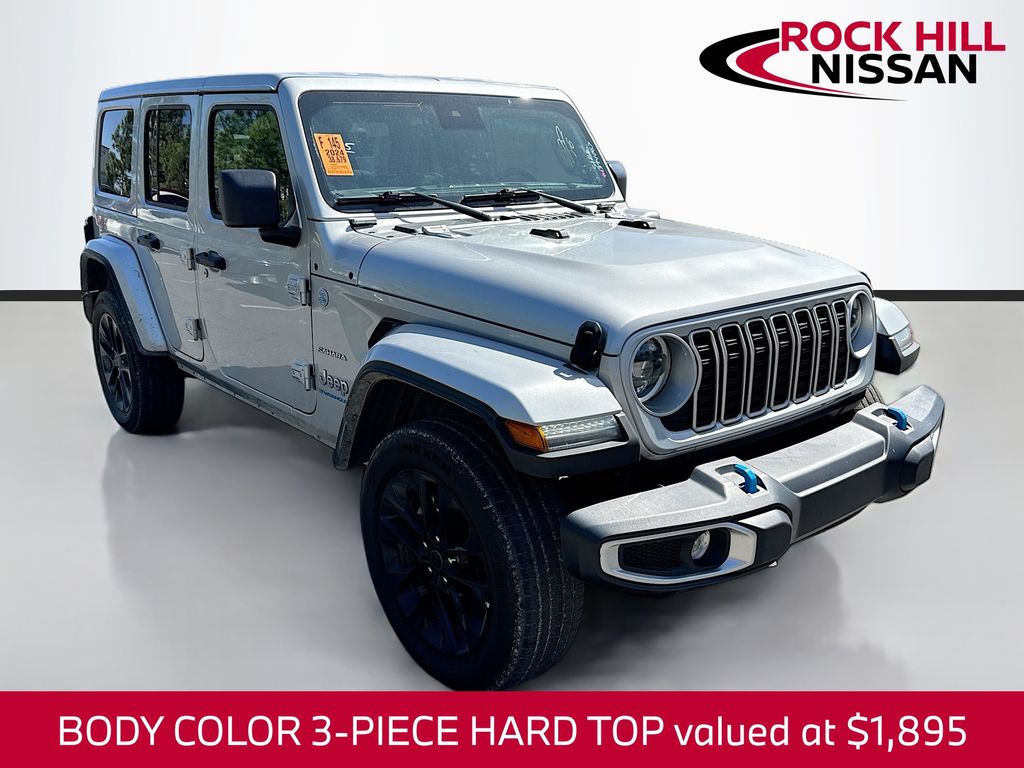 Silver Zynith Clearcoat 2024 Jeep Wrangler 4xe Sahara 4WD SUV / Crossover Four-Wheel Drive 8-Speed Automatic