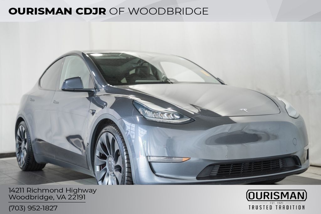 Midnight Silver Metallic 2020 Tesla Model Y Performance AWD SUV / Crossover All-Wheel Drive 1-Speed Automatic