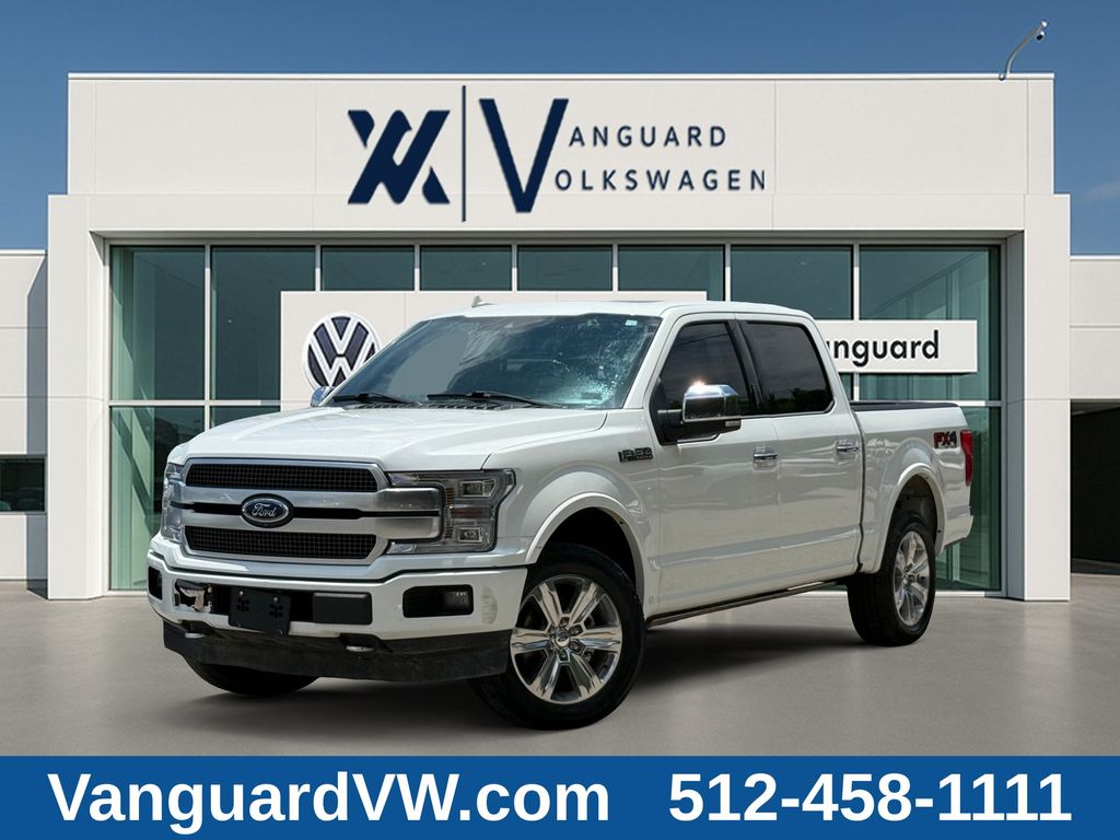 White Metallic 2020 Ford F-150 Pickup Truck Four-Wheel Drive Automatic