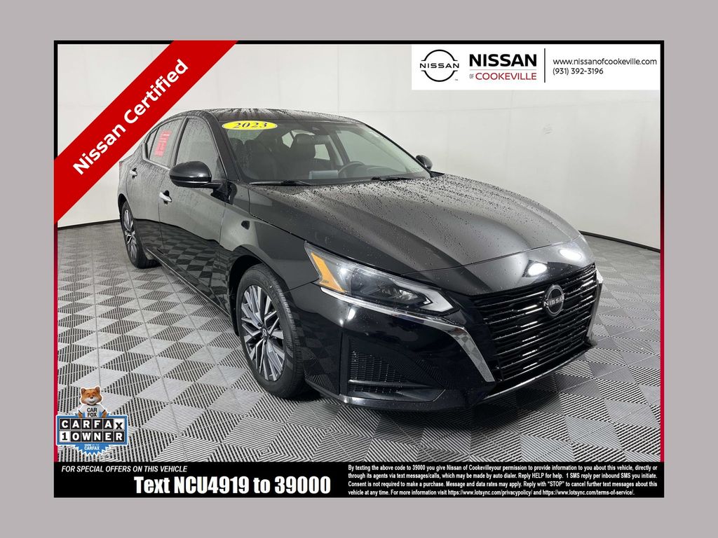 Super Black 2023 Nissan Altima Sedan Front-Wheel Drive Continuously Variable Transmission