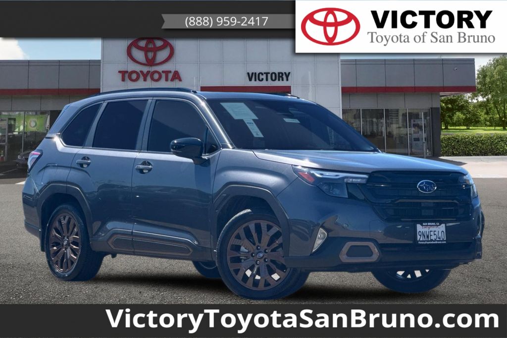 Gray Metallic 2025 Subaru Forester Sport Crossover AWD SUV / Crossover All-Wheel Drive Continuously Variable Transmission