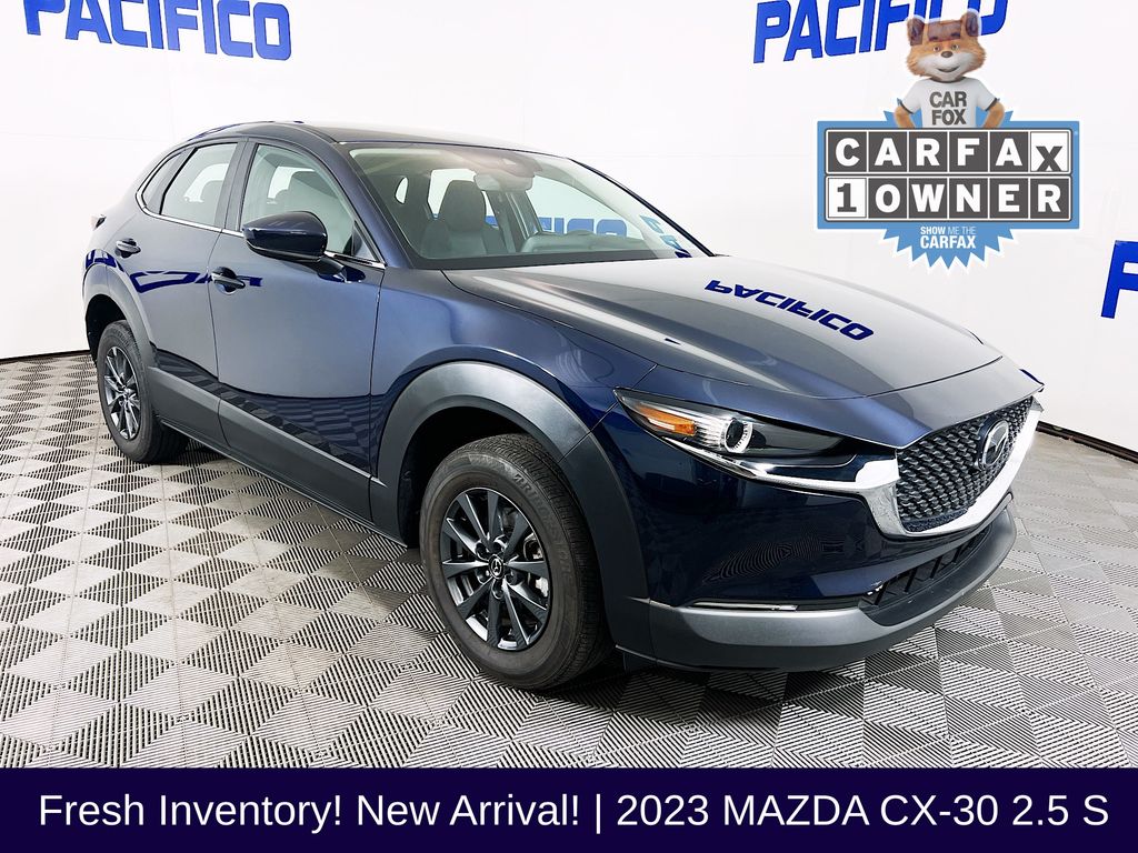 Deep Crystal Blue Mica 2023 Mazda CX-30 2.5 S AWD SUV / Crossover All-Wheel Drive 6-Speed Automatic