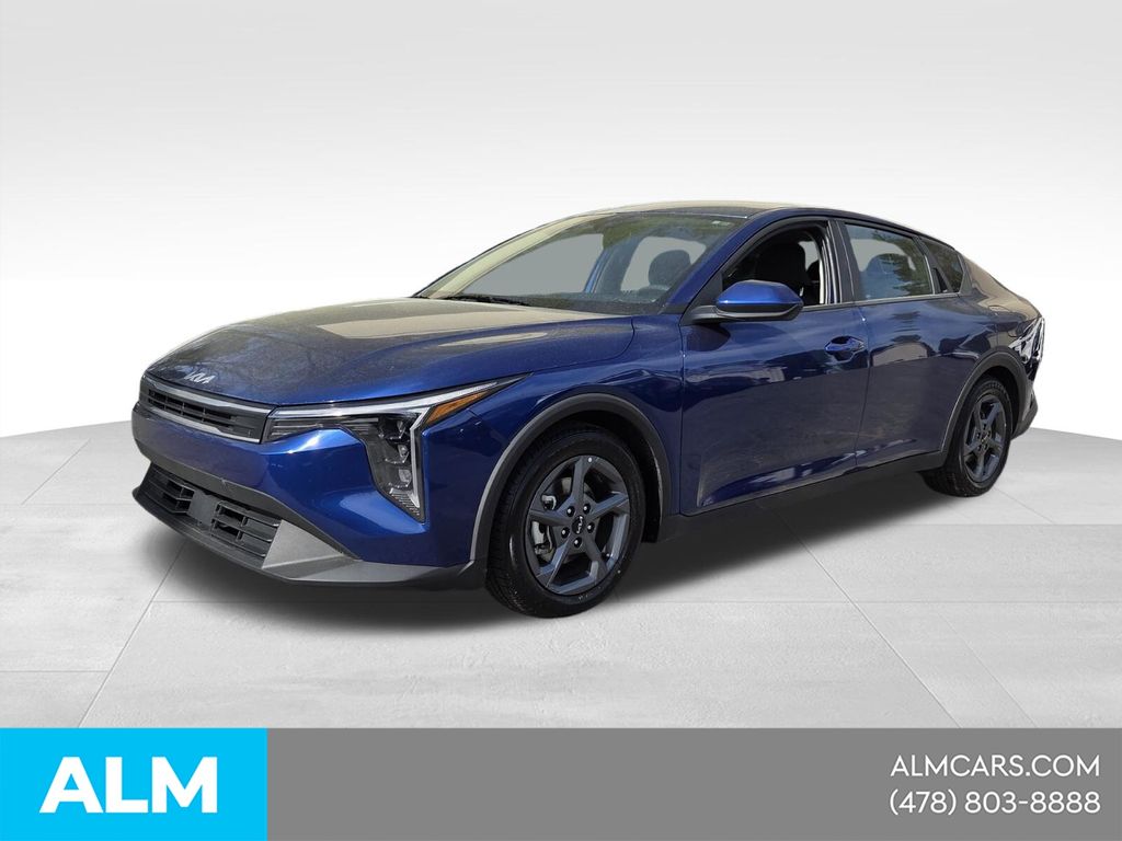 Deep Sea Blue 2025 Kia K4 LXS FWD Sedan Front-Wheel Drive Continuously Variable Transmission