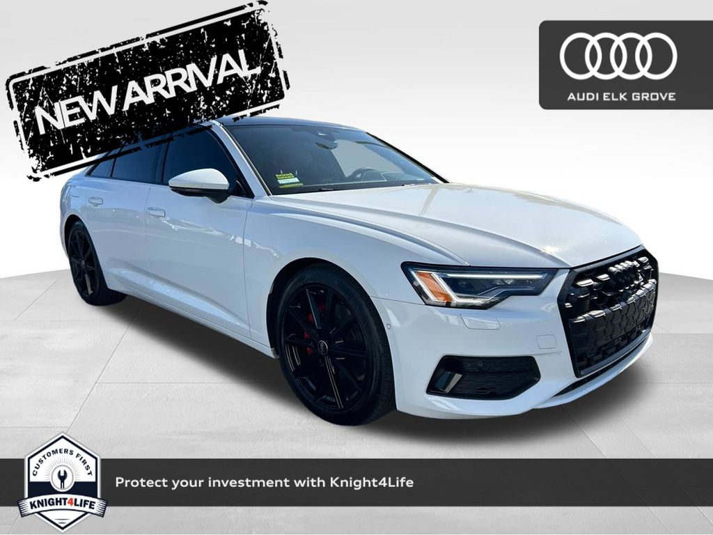 White 2025 Audi A6 quattro Premium Plus 45 TFSI Sedan All-Wheel Drive 7-Speed Automatic