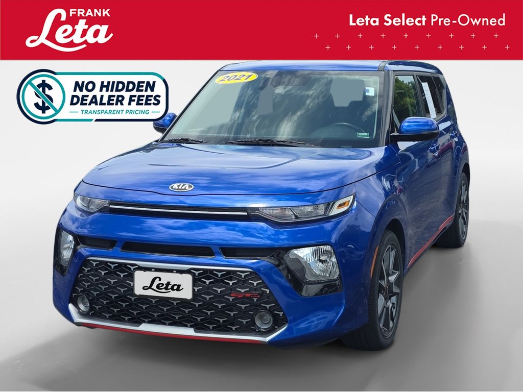 Neptune Blue 2021 Kia Soul SUV / Crossover Front-Wheel Drive Continuously Variable Transmission
