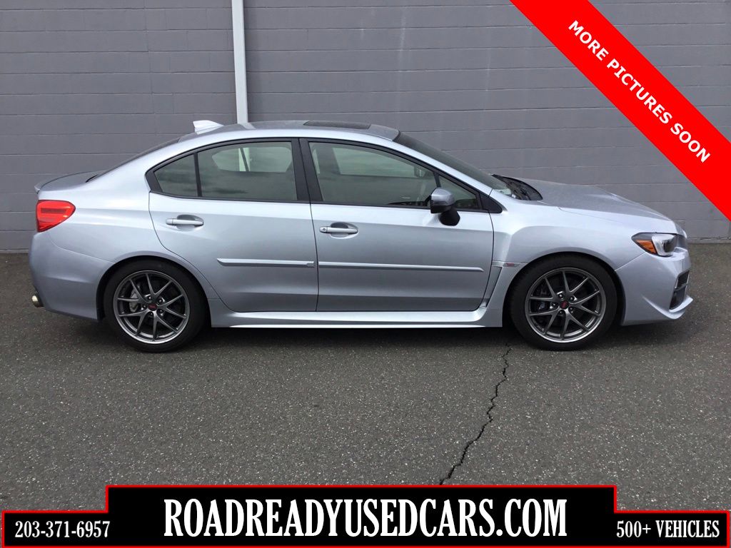 Ice Silver Metallic 2017 Subaru WRX STI Limited with Low Profile Spoiler AWD Sedan All-Wheel Drive 6-Speed Manual