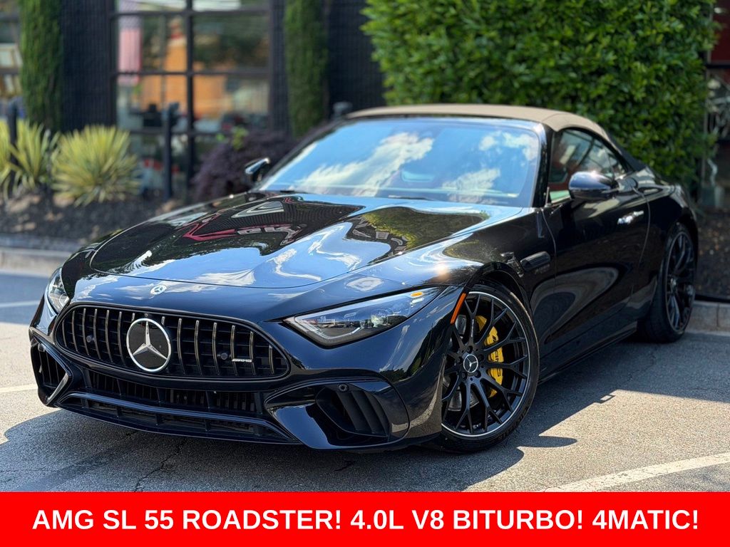 Black 2022 Mercedes-Benz SL-Class Convertible All-Wheel Drive 9-Speed Automatic