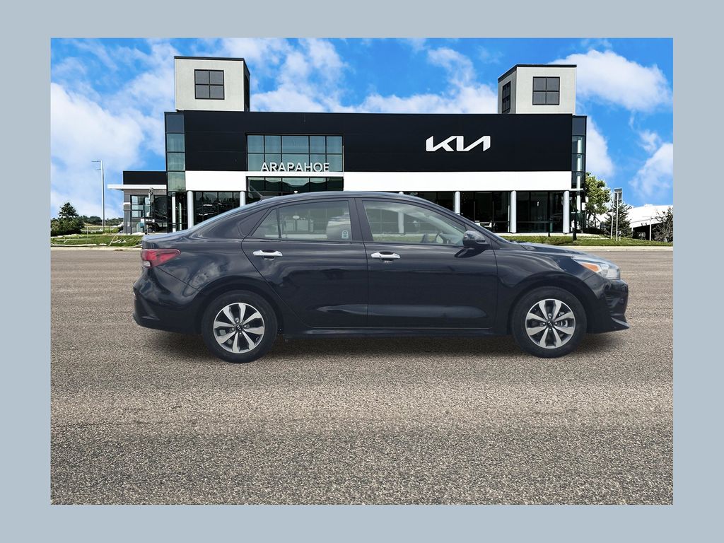Aurora Black 2021 Kia Rio Sedan Front-Wheel Drive Continuously Variable Transmission