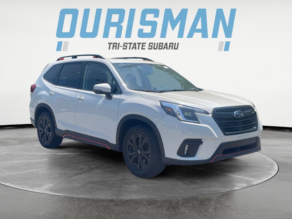 Crystal White Pearl 2024 Subaru Forester Sport Crossover AWD SUV / Crossover All-Wheel Drive Continuously Variable Transmission