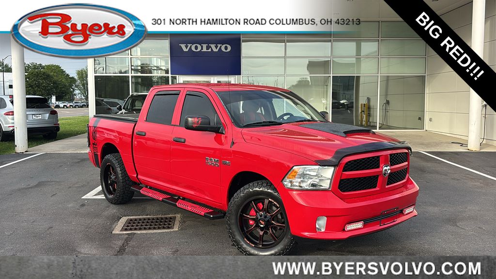 Flame Red Clearcoat 2013 RAM 1500 Express Crew Cab 4WD Pickup Truck Four-Wheel Drive 6-Speed Automatic