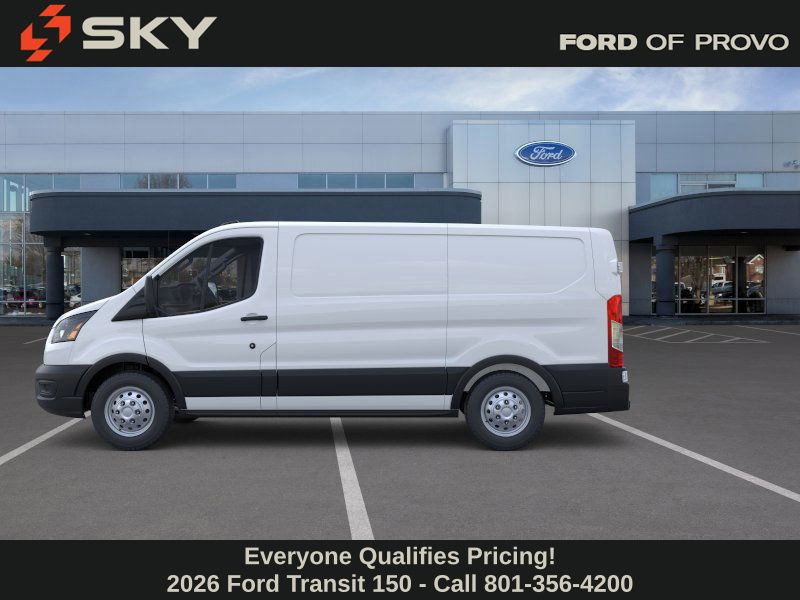 Oxford White 2026 Ford Transit Cargo 150 Low Roof AWD Van All-Wheel Drive