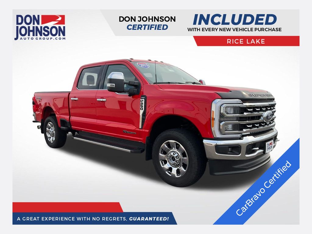 Race Red 2023 Ford F-250 Super Duty Pickup Truck Four-Wheel Drive Automatic