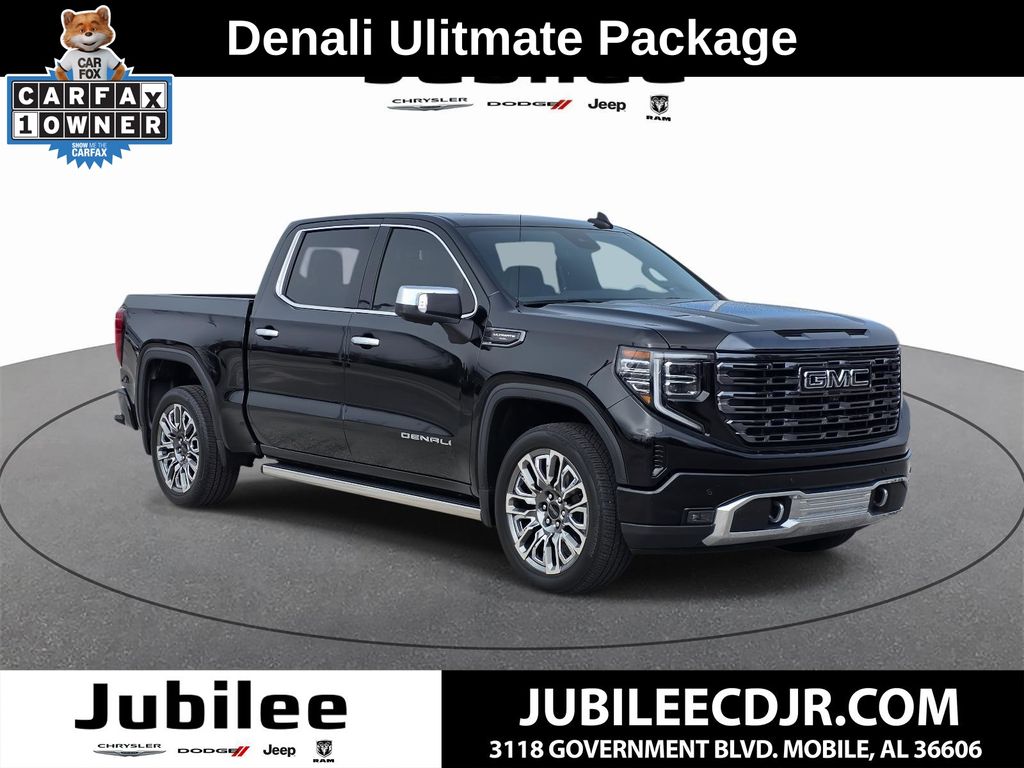 Onyx Black 2023 GMC Sierra 1500 Denali Ultimate Crew Cab 4WD Pickup Truck Four-Wheel Drive Automatic