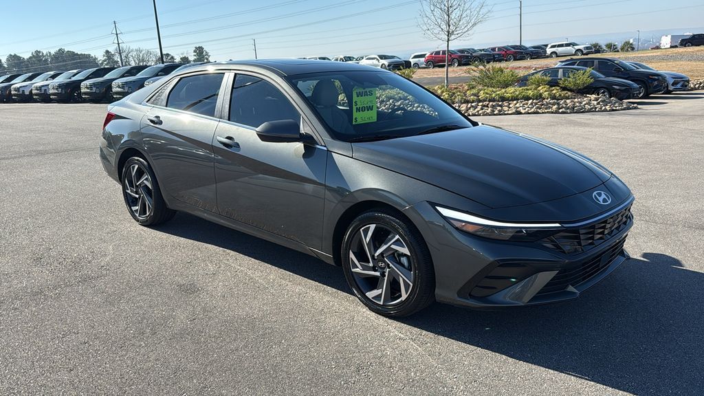 Amazon Gray 2025 Hyundai Elantra Hybrid Limited FWD Sedan Front-Wheel Drive 6-Speed Dual Clutch