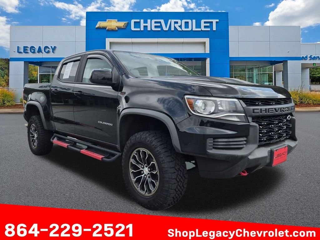 Black 2021 Chevrolet Colorado Pickup Truck Four-Wheel Drive 8-Speed Automatic