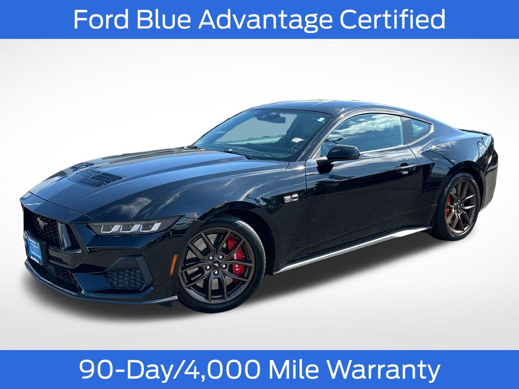 Shadow Black 2024 Ford Mustang Coupe Rear-Wheel Drive 6-Speed Manual